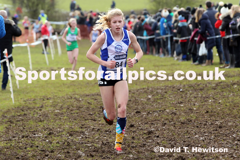 Girls under-13s, 2020 British Athletics Inter Counties Cross Country Champs., Prestwold Hall, Loughborough. Photo: David T. Hewitson/Sports for All Pics